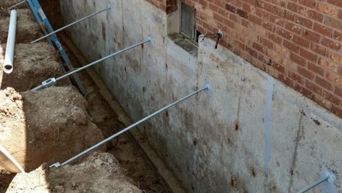 Basement Wall Repair Using Helical Tiebacks Forever