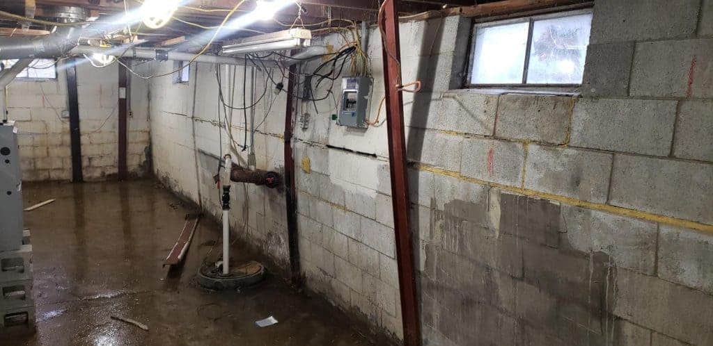 Stable Brace Bowing Basement Wall Repair - Forever Foundation Repair